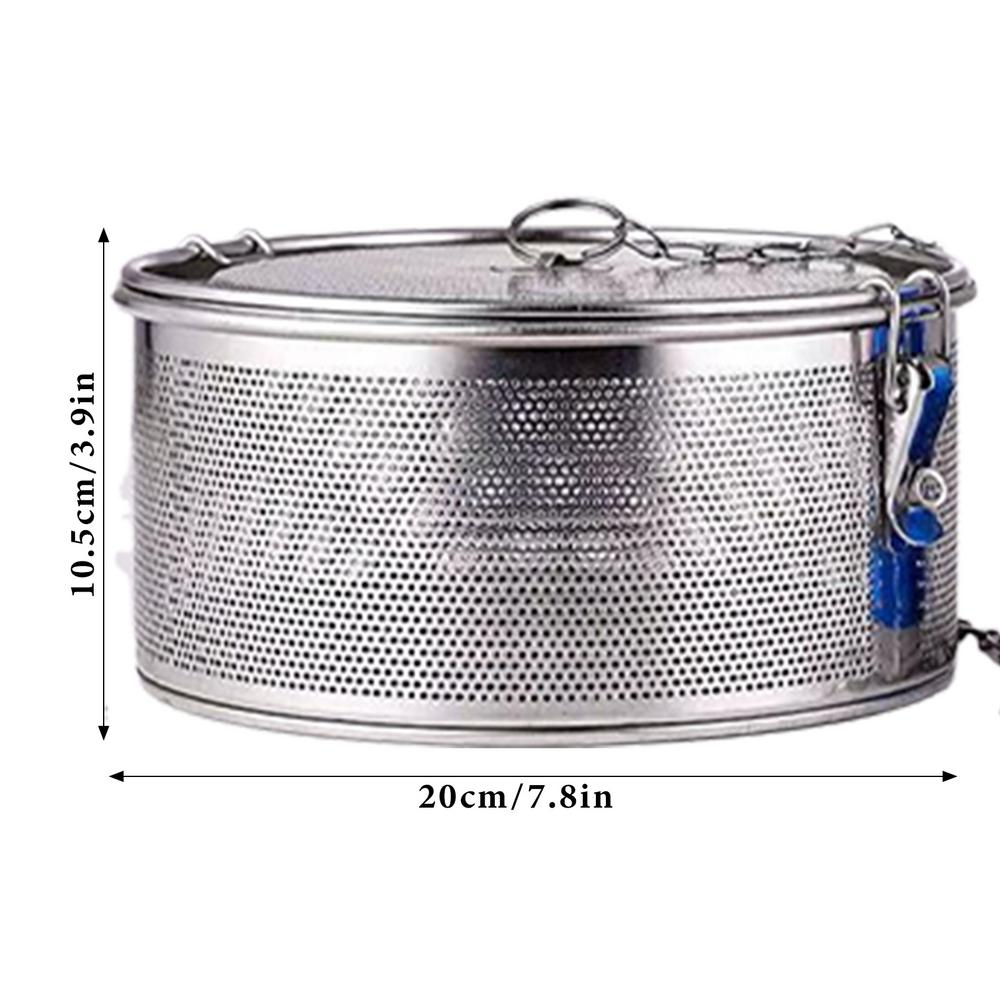 

Круглый мешок из нержавеющей стали для приправ, соус, суп, вкус, коробка для специй, корзина, рассол, тушеное мясо, дуршлаг, сито