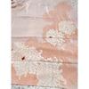 Used Bargain item Coral pink chrysanthemum lining with remaining cloth attached