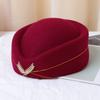 Cap Ear Of Wheat Airline Uniform Caps Stewardess Berets Hat Air Hostesses Hats Felt Beanie Hats