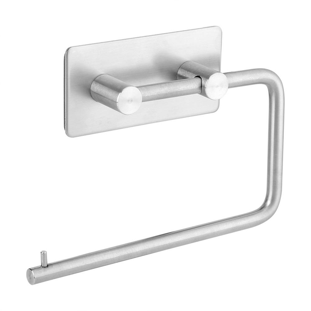 Wall Mount Toilet Paper Holder 304 Stainless Steel Tissue Towel Rack Roll Paper Holder  For Toilet