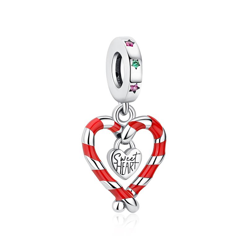 Original 925 Silver Charms Christmas Santa Reindeer Pendant Beads Fit Bracelets Necklaces Women DIY Jewelry Gift