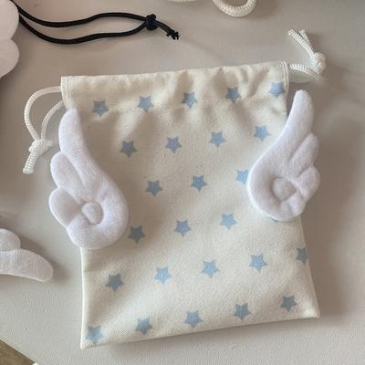 Bolsa organizadora portátil Canvas Wings Star Bundle Pocket para cosméticos, artículos de papelería y mucho más.