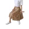 Women's 2024 Floral Print A-Line Midi Skirt - High Waist, Slimming, Hip-Hiding, Fashionable Summer Style