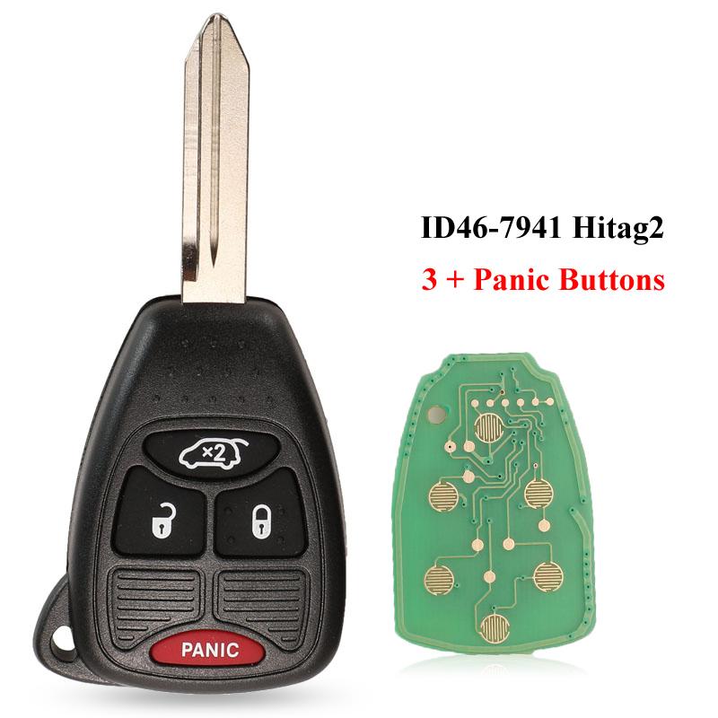 

jingyuqin 315/433МГц ID46 Дистанційний Ключ для Автомобіля Трансмітер для Dodge RAM JEEP Commander Compass Grand Cherokee Liberty Wrangler Chrysler 433Mhz під час заходу сонця слива кольору