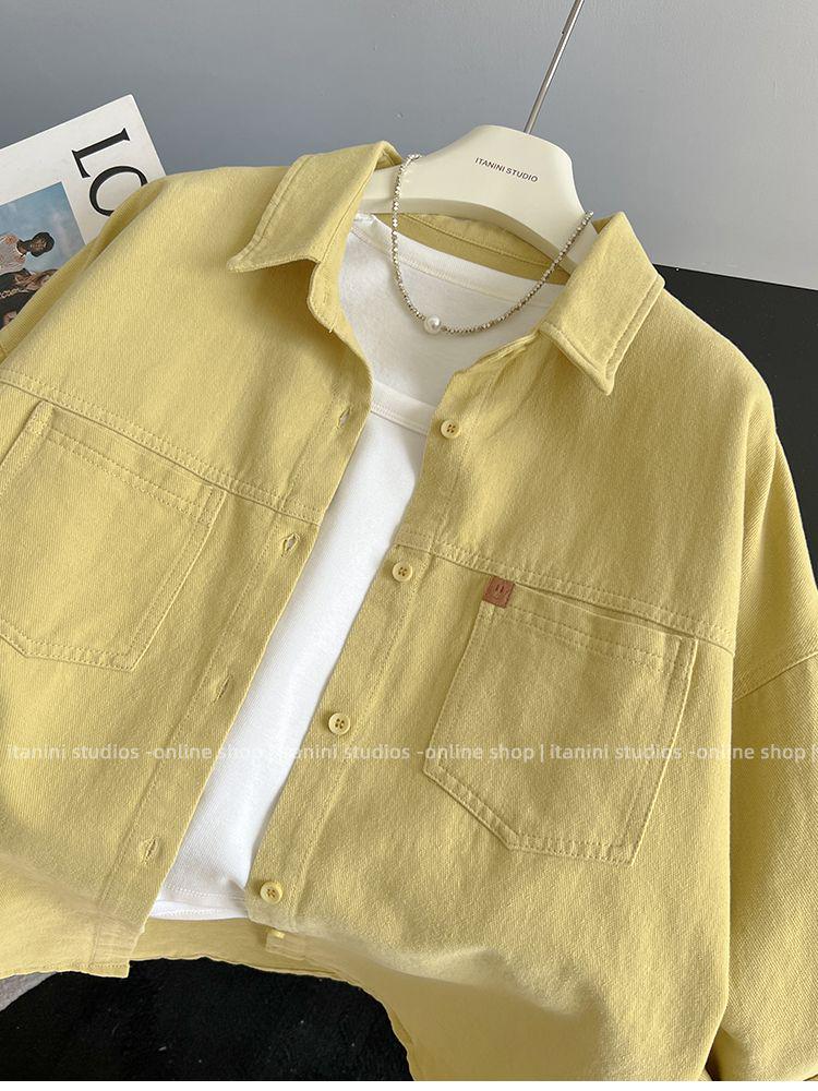 Petit Haut à Manches Longues Ample Style Coréen pour Femmes - Amincissant, Polyvalent, Collection Automne 2025