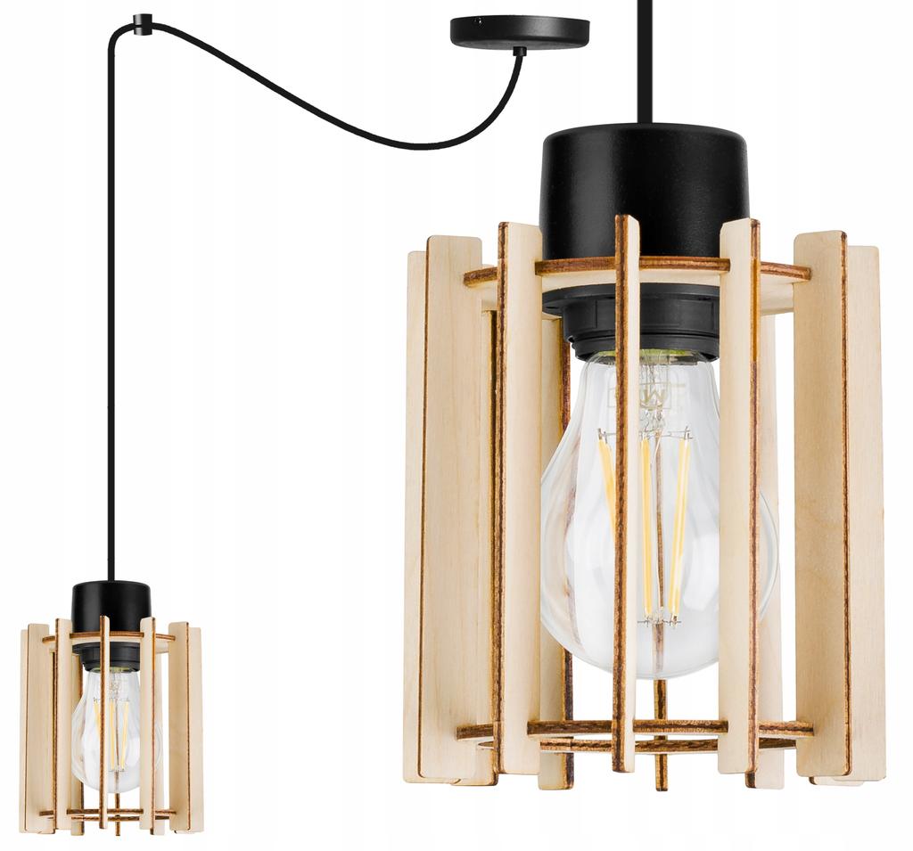 MODERN WOODEN LED CEILING HANGING LAMP