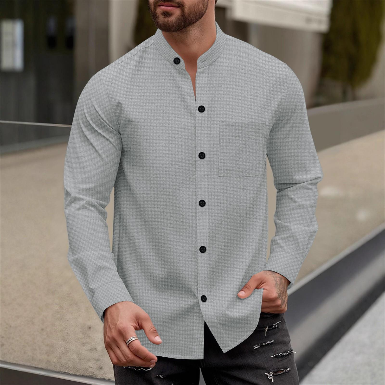 

Мужская свободная повседневная толстовка с длинными рукавами, лацканами и застежкой-молнией L