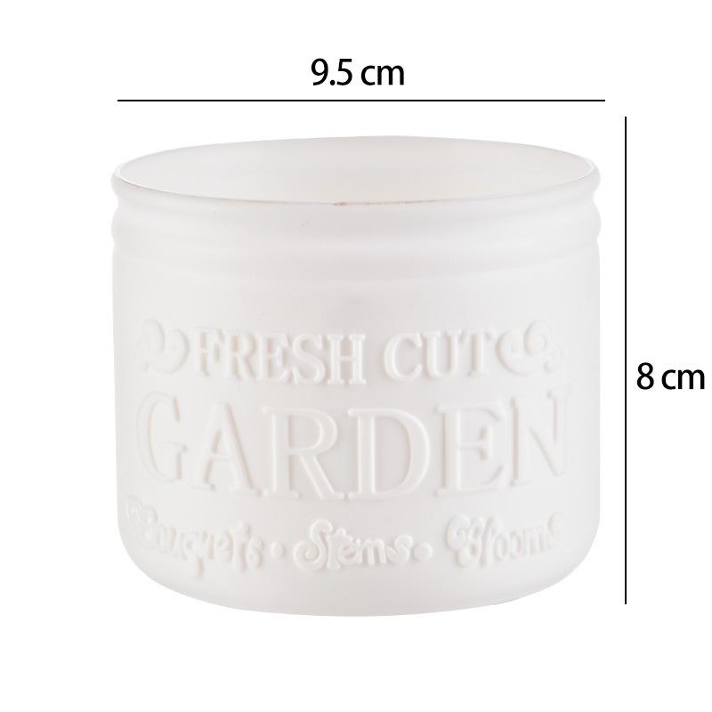

1Pc Flower Pot Round Planters Succulents Plant Pot Office Desktop Balcony Home Garden Decoration Outdoor Potted