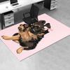 German Shepherd Theme Chair Mat Office Carpet Oversized Rug for Home Decor, Sofa Carpet, Desk Chair Mat, Gift Idea for Office and Living Room