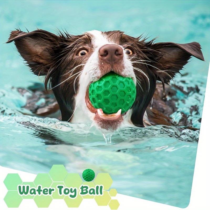 1PC Unbreakable Squeaky Dog Chewing Ball Tough Natural Rubber Toy Fun Interactive Game for All Breeds
