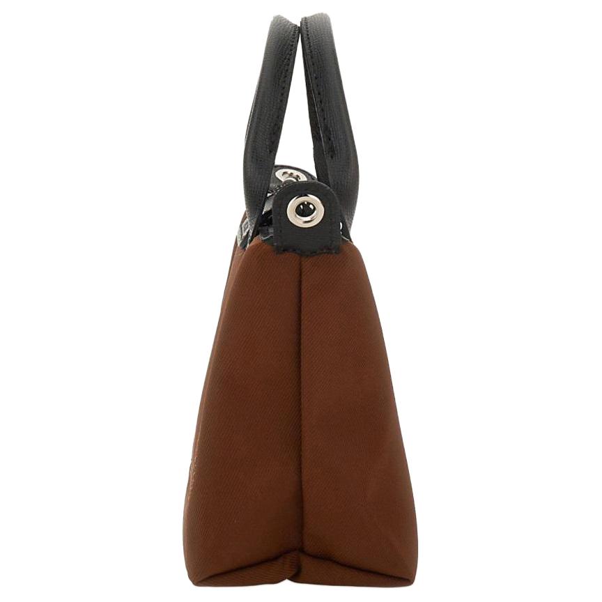 Longchamp Le Pliage Energy Recycled Canvas Knödeltasche Mini Damen Umhängetasche Schokolade 1500HSR203