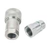 NPT34in Hydraulic Quick Coupler Hardened Steel Female and Male Hydraulic Quick Connect Fittings