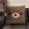 Cute Cartoon Anime R-Rilakkuma Cushion Cover Natural Linen Organic Fabric Double-Sided Printing Sofa Home Decor Gift Pillow Case