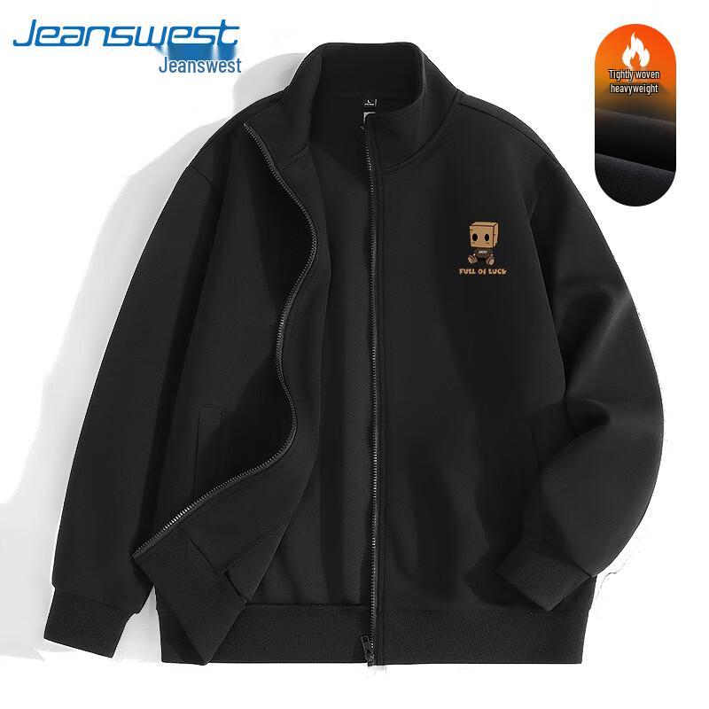 

Jeanswest Men s 2025 Spring Stand-Collar Cardigan Jacket 3XL