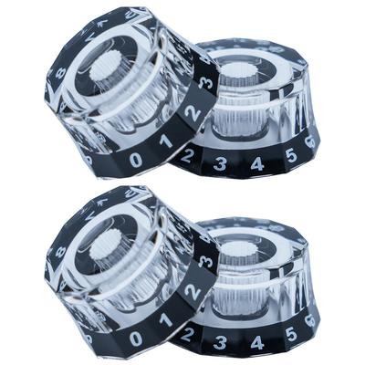 4 Pièces Boutons de Volume et de Tonalité Style Abat-jour Boutons Haut-de-forme pour Guitare Électrique Boutons Cloche pour Guitare Accessoires pour Guitare Les Paul