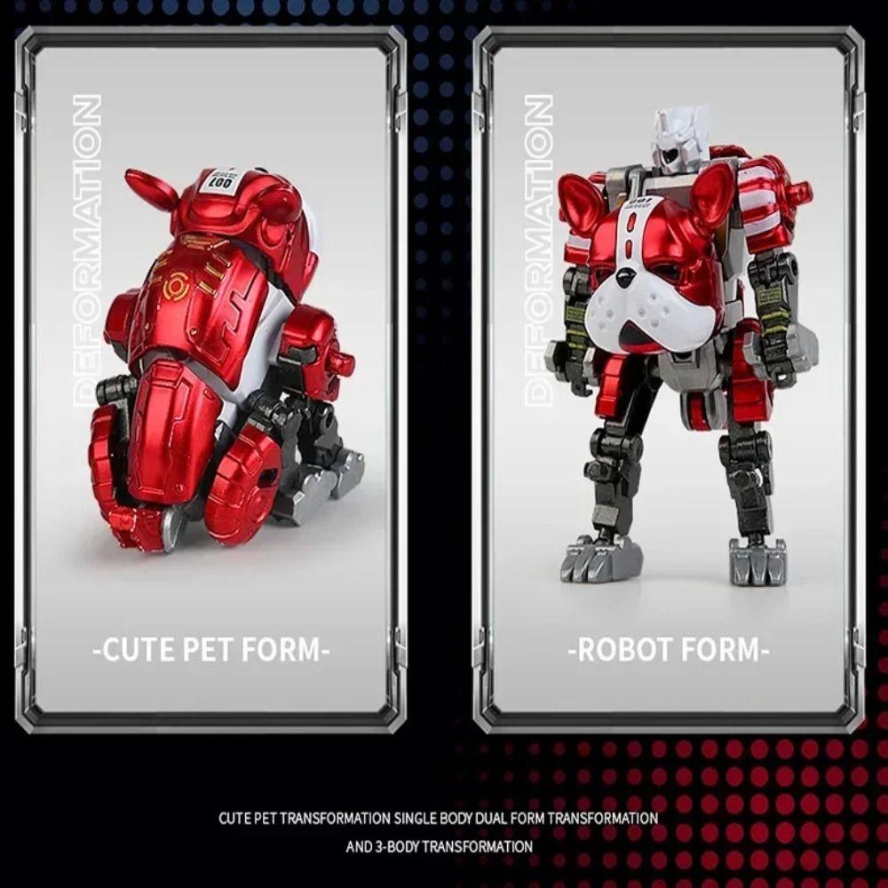 Dog Transformation Robot Toy Model Toys Deformation Action Figure Deformation Robot Dog  Kids Toy