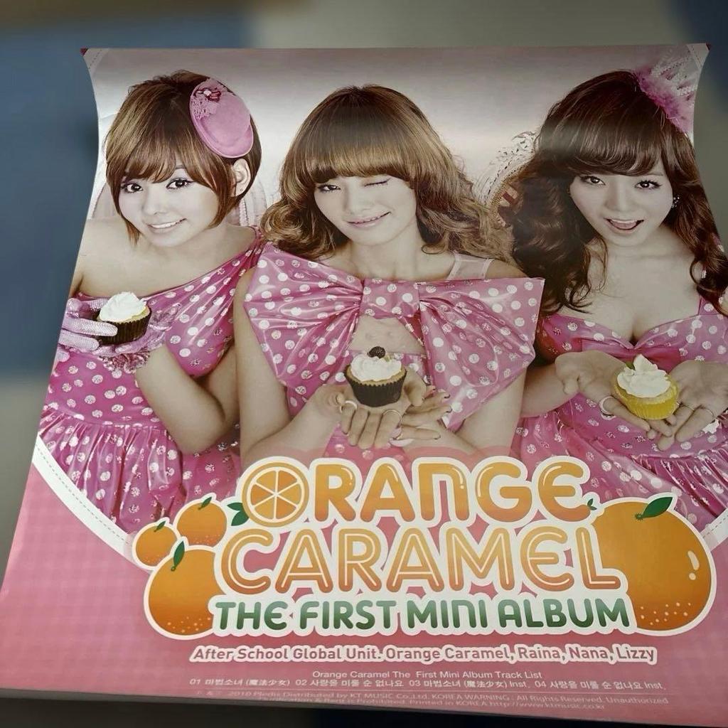 [USED] After School Orange Caramel Poster Korean Girl Group