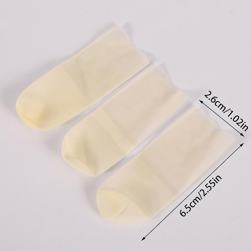 100/200Pcs Nail Art Finger Protection Cover Rubber Non-Slip Anti-Static Finger Cots Disposable Latex Finger Cover Nail Art Tool
