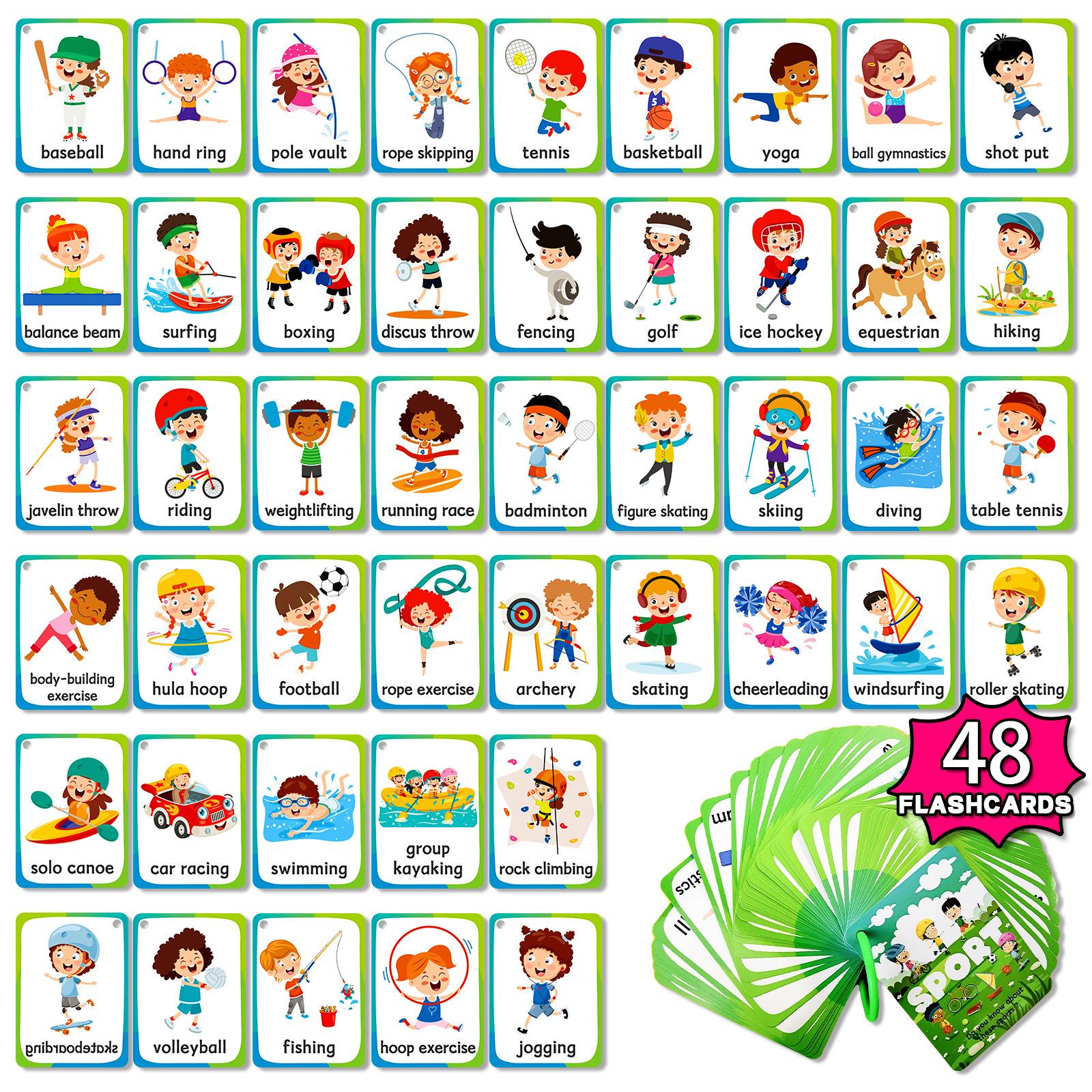 

Baby Visual & Auditory Training Flashcards: Educational Toys for Early Literacy