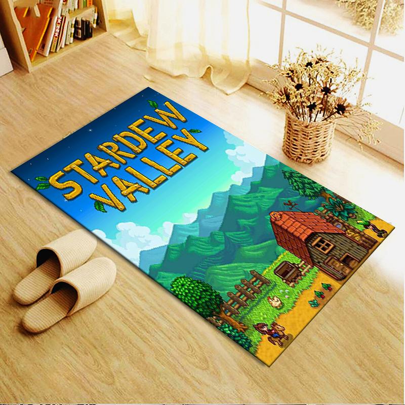 2025 Neuer Stardew Valley Teppich für Wohnzimmer Schlafzimmer Zuhause Sofa Dekoration, Kinderspiel Rutschfeste Fußmatte179