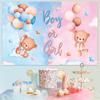 Gender Reveal Background  Gender Reveal Birthday Party Decor Kids Birthday Party Supplies Backdrop Boy Or Girl Baby Shower Decor
