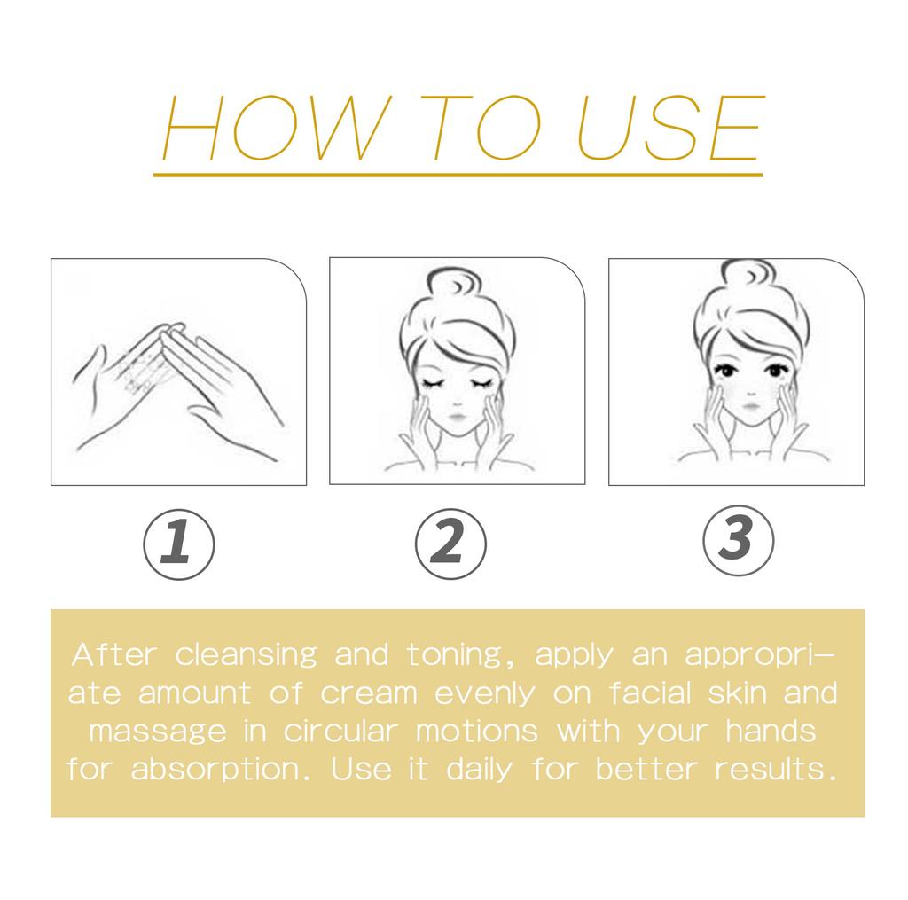 24k Collagen Cream Reduces Fine Lines Brightens Tightens Skin Whitening Anti-Aging Face Cream