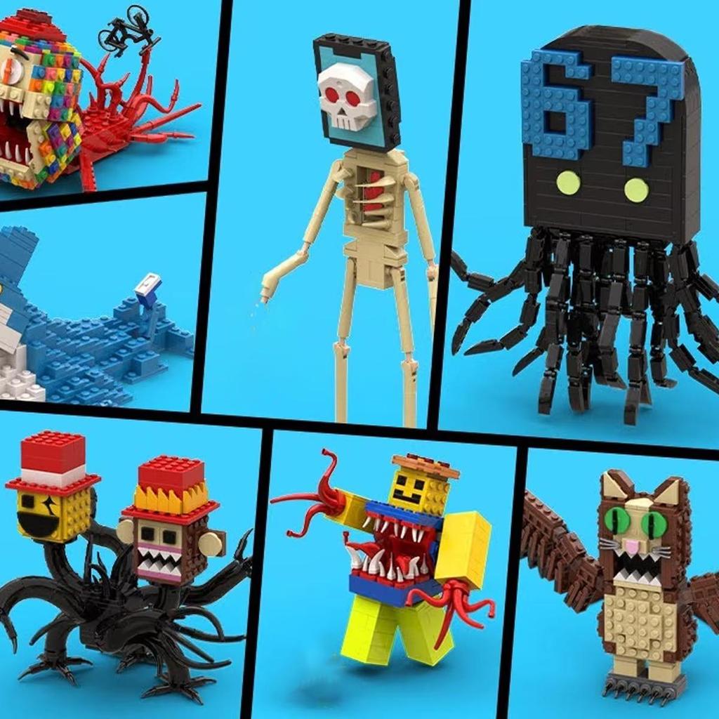 New Horror Game Character Building Blocks Set Monster Figures Bricks Toys for Kids and Fans Unique Collectible Gifts