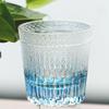 Jinzhi handgeschnitztes japanisches Whiskey-Kristallglas Weinglas blau Maimang Edo Schnittstil künstlicher Becher
