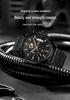 Sanda Men's Luminous Waterproof Quartz Watch with Three Subdials, Six Hands, and Calendar
