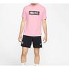 Nike F.C. Printed Chest Lettering Football Short Sleeve T-Shirt Men Tops Pink CT8430-654