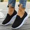 Summer New Europe and The United States Solid Color Casual Shoes A Stirrups Flat Shoes Breathable Lightweight Big Yards Flyknit Shoes