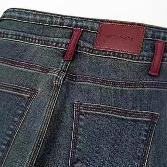 Women's 2024 Autumn/Winter Fleece-Lined High-Waisted Flared Slim-Fit Jeans