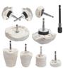 6-Piece Polishing Flap Wheel and Wax Set for Metal Grinding