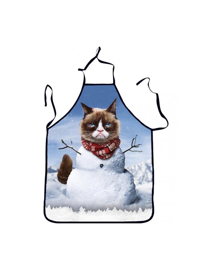 Waterproof Cartoon Christmas Apron Home Cooking Party Activities Kitchen Supplie