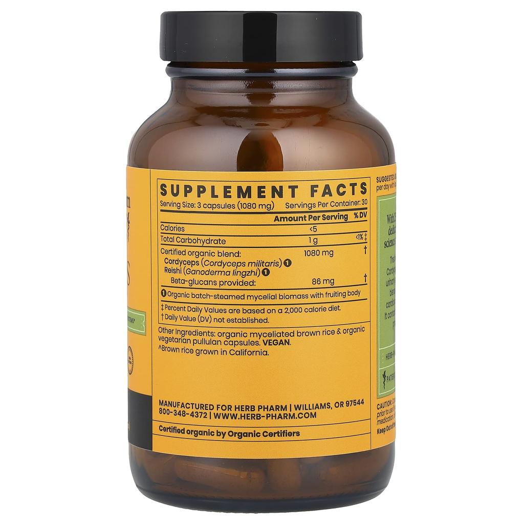Mushroom Wellness™, Cordyceps Militaris, Reishi Mushroom Blend, 90 Veggie Caps
