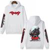 Berserk Espada Viento Leyenda Guts Sudadera con Capucha Parte Superior de Forro Polar Chaqueta Jersey Sudadera con Capucha