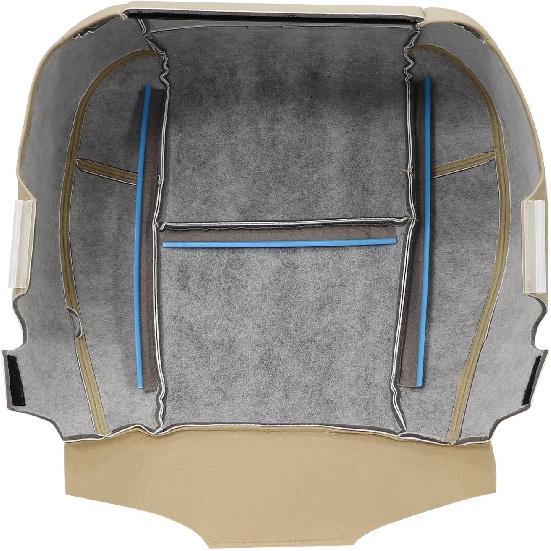 GXARTS Light Tan #333 313 Driver or Passenger Side Bottom Perforated Leather Seat Cover Fit for Chevy Tahoe Suburban GMC Sierra Yukon 2007-2014 Fit