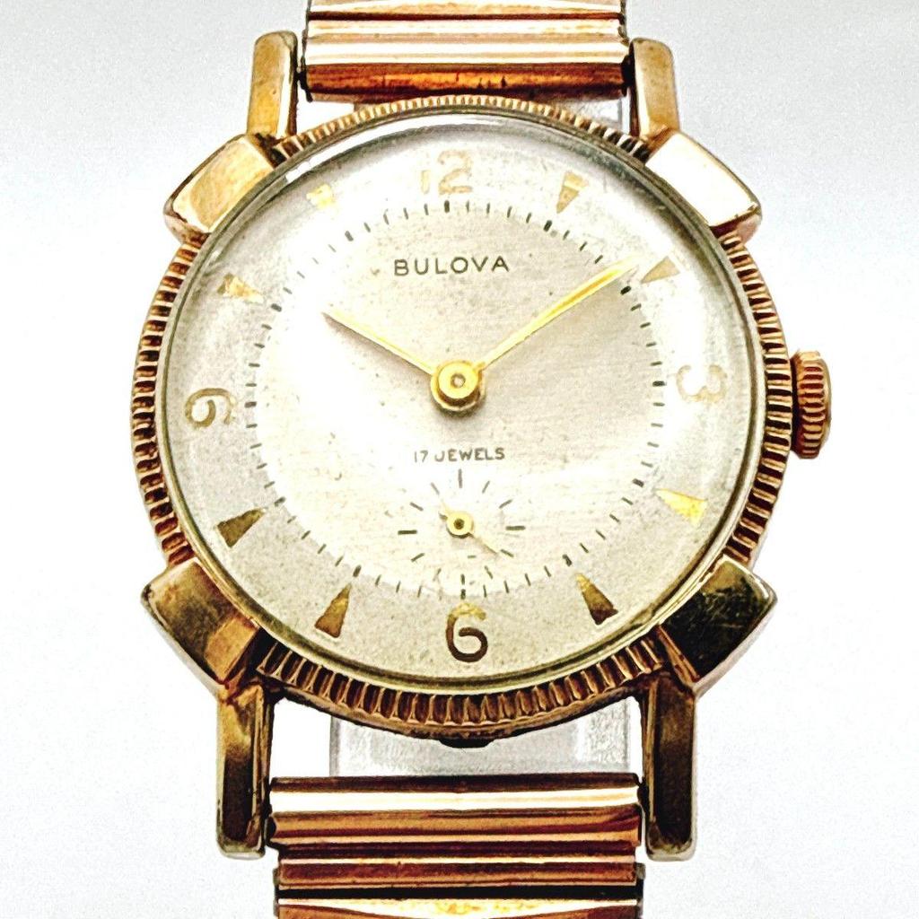 Used A134 [Operating/Vintage] BULOVA Small Second Manual Winding Mechanical Men's Watch Unisex
