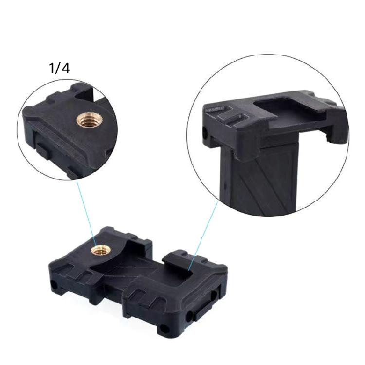 Portable E Shape Universal Tripod Bracket Stand ABS Construction Foldable Design For Outdoor Shoot DSLR Smartphone Mount