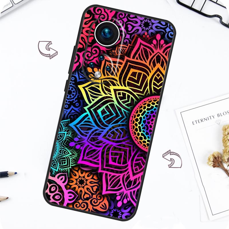Mandala Case For Honor Magic 7 5 6 Pro Honor 200 Pro X9b X9a X8b X8a X8 X9 X9c 50 70 90 Lite Cover