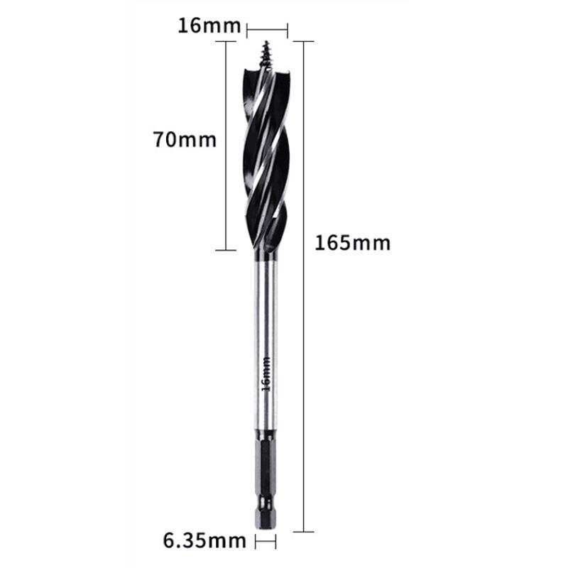 

10-25 мм высокоскоростное стальное спиральное сверло, длинное, четыре слота, четыре лезвия, деревообрабатывающие инструменты, сверло, пила для открывания отверстий для замка деревянной двери