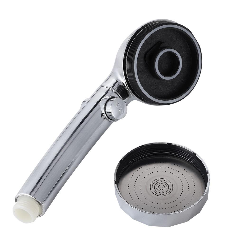 Water Saving High Pressure Shower Head Hand Hold Round Bathroom Accessory Chrome ABS Shower Heads