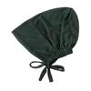 Solid Color Muslim Turban Hat Elastic Drawstring Islamic Underscarf Base Hat  Female Headwear