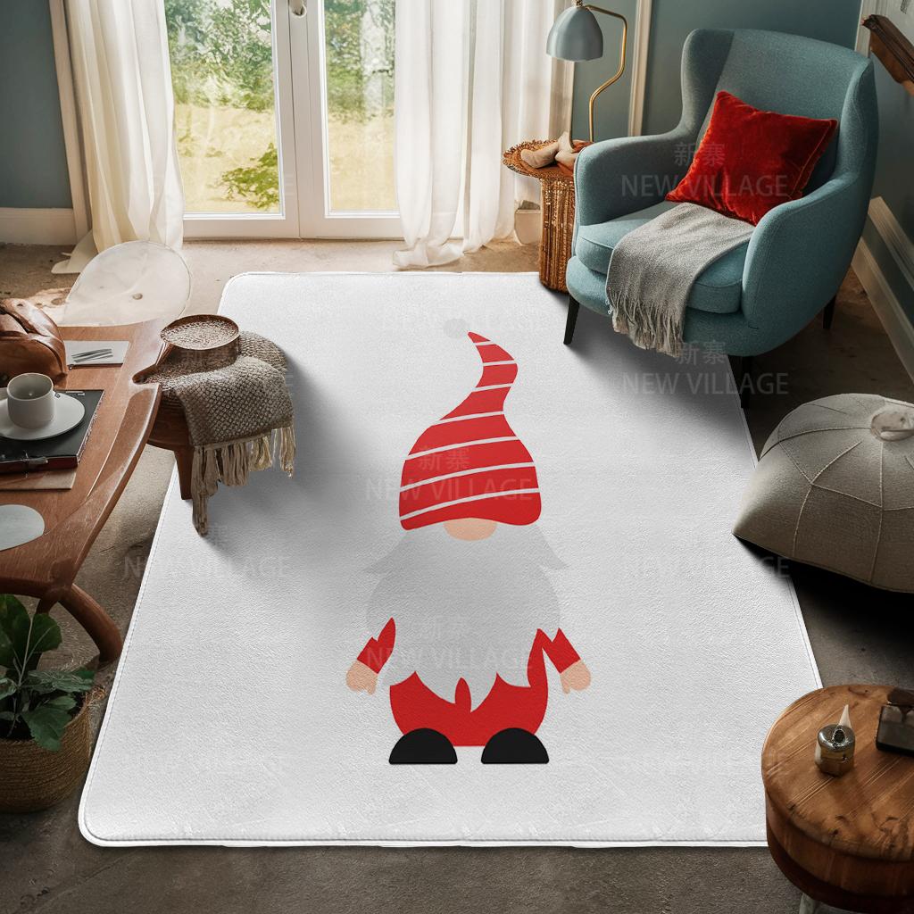 House Entrance Carpet Home Door Mat Living Room Bath Foot Bathroom Non-slip Water Absorption Rugs Bath Merry Christmas Winter