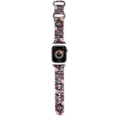 Pasek do Apple Watch 38mm Hello Kitty Różowy Silicone Graffiti