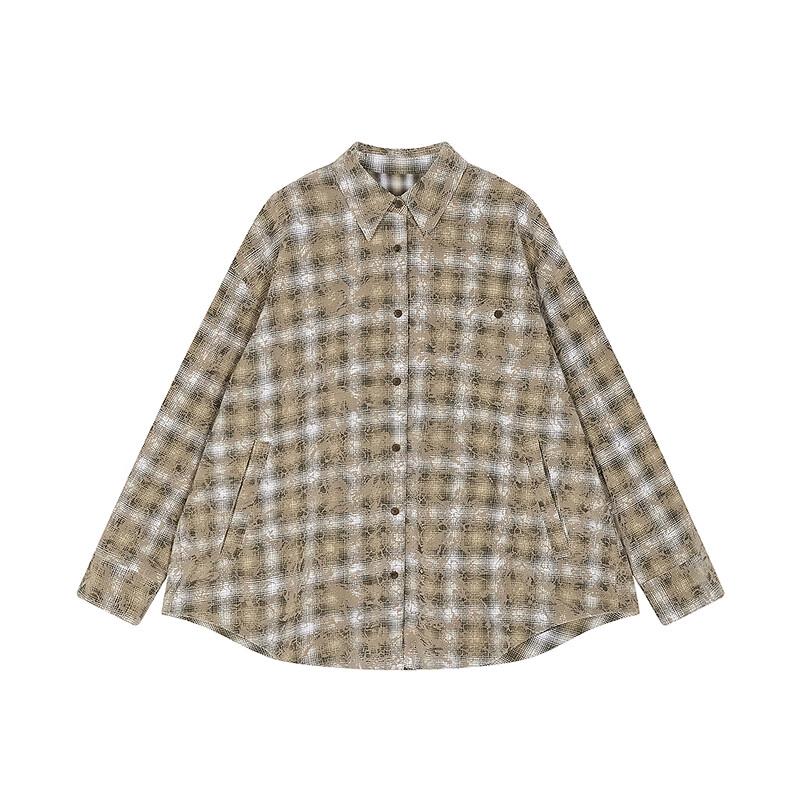 JNBY 2025 Autumn Plaid Lapel Jacket
