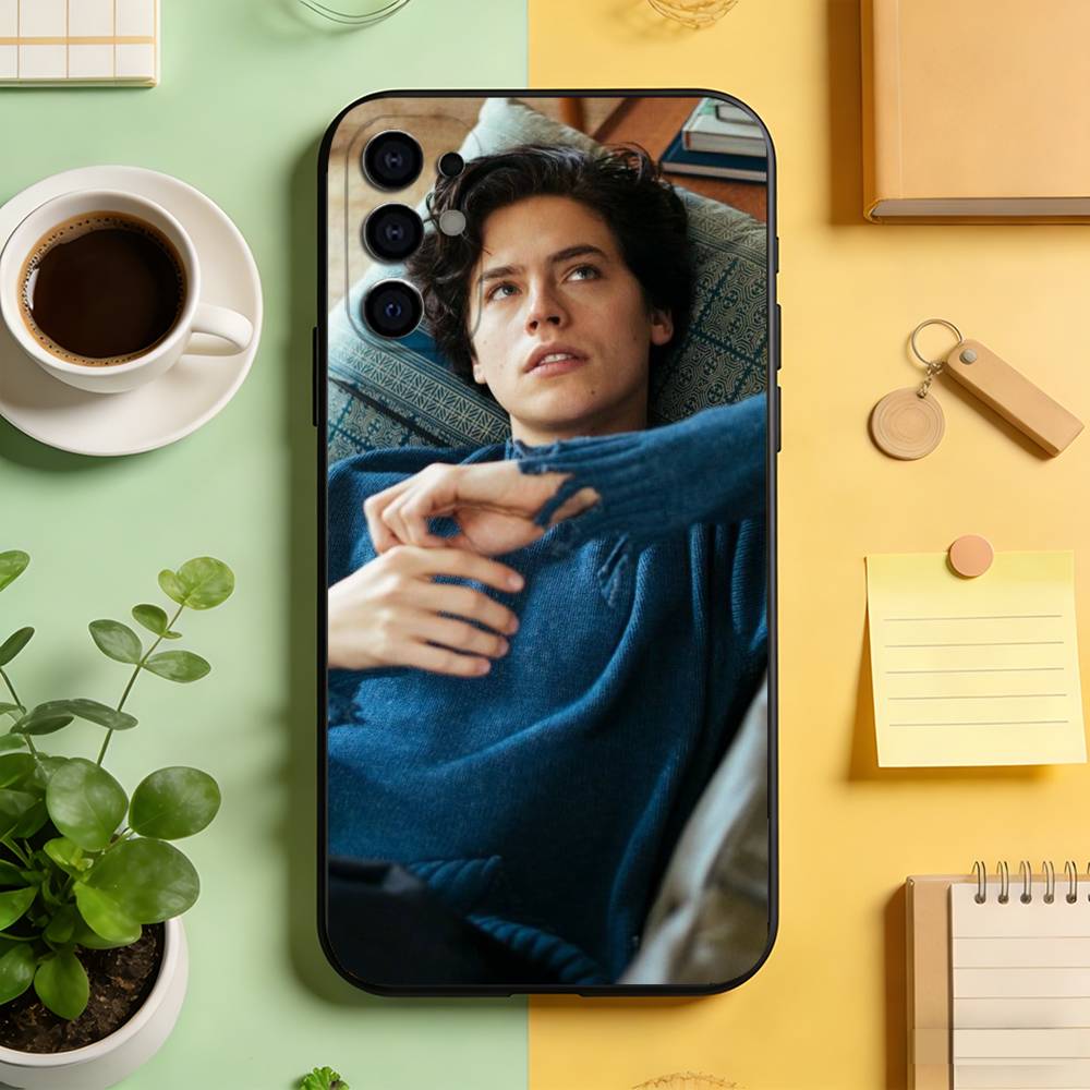 Cole Sprouse Handyhülle für Samsung S25,S24,S21,S22,S23,S30,Ultra,S20,Plus,Fe,Lite,Note,10,Schwarze Hülle