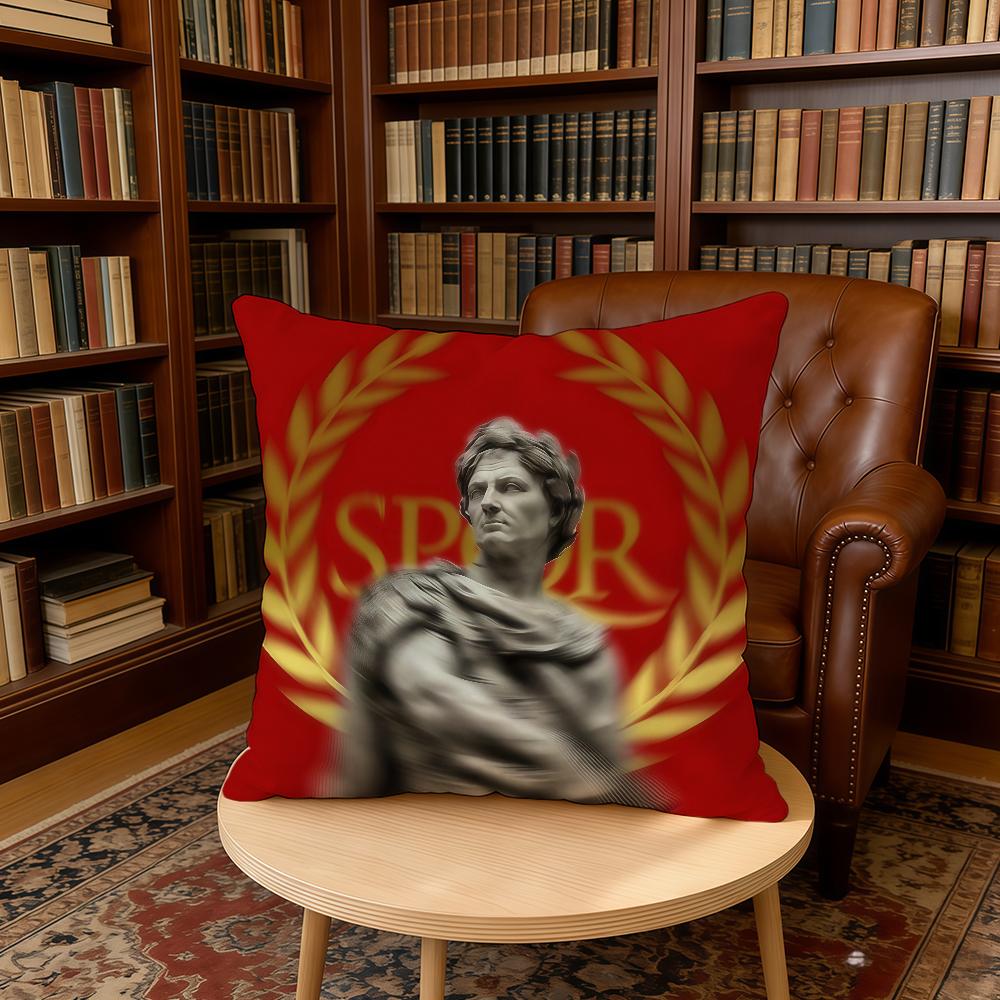 SPQR G-Gold Imperial Eagle Rome Cushion Cover Home Office Birthday Anniversary Gifts Soft Skin Friendly Cushion Cover