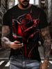 Men's Short Sleeve Tee 3D Skull Print Tops Crew Neck T-Shirts Summer Oversized T-Shirt Hip Hop T-Shirts for Men Luxury T-Shirt