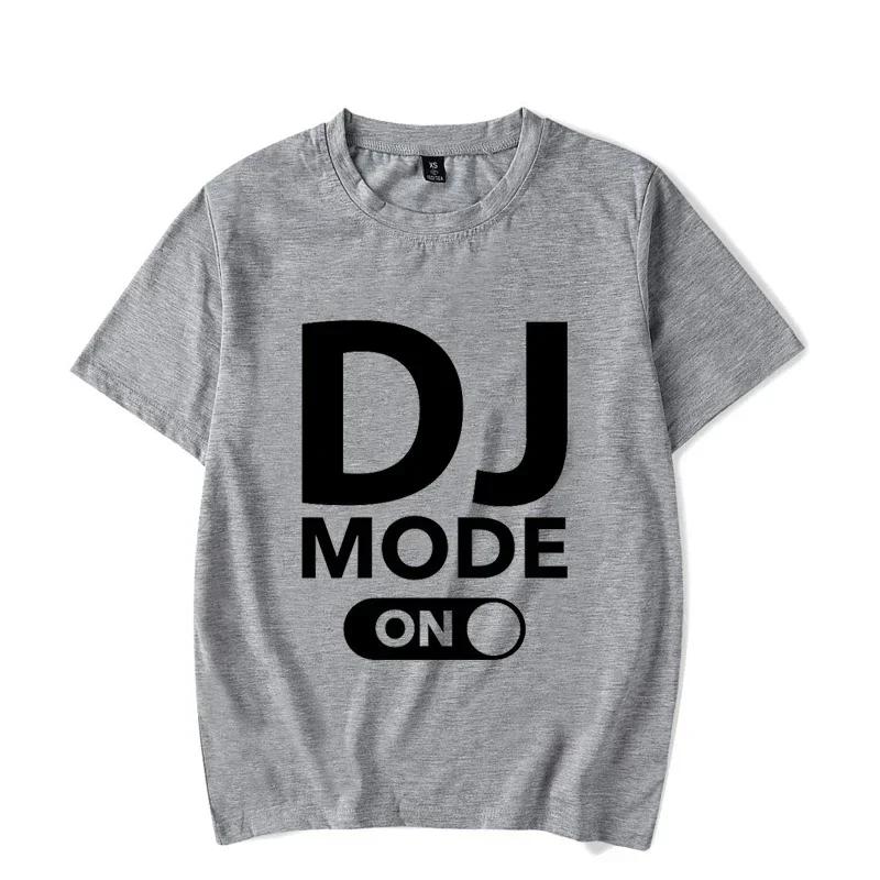 Oversized T-shirt Summer Men Women Dj Mode Print Luminous Tees Hip Hop Style Short Sleeve Harajuku DJ Glowing Tshirt for Men